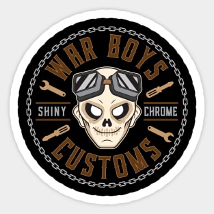 War Boys Customs Sticker